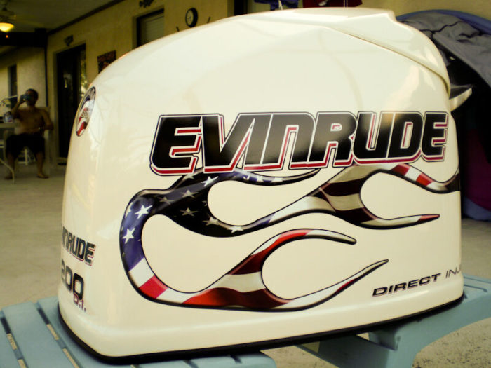 Evubryde V5 Direct Injection USA Flag Flame Decal Kit