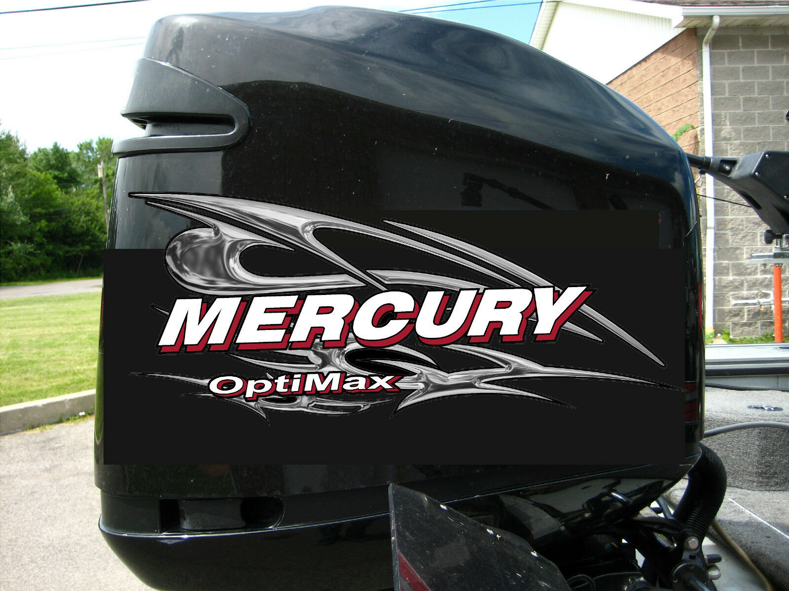 Mercury Optimax 90 - 250 HP Chrome Style Decal Kit