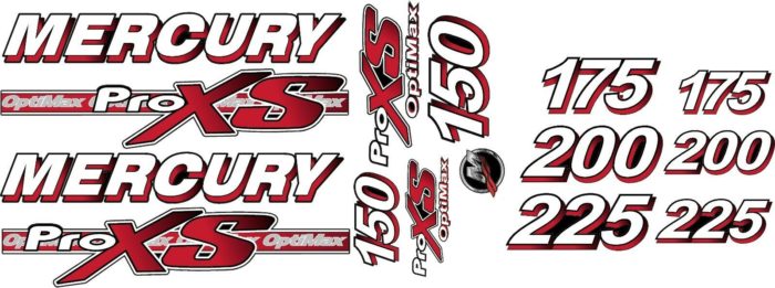 Mercury Optimax Pro XS Decal Kit 5