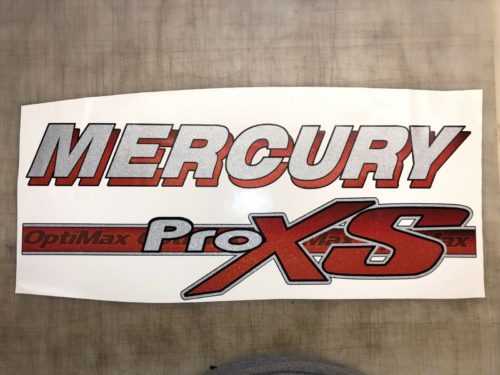 Mercury Optimax Pro XS Ultra Metallic Decal Kit