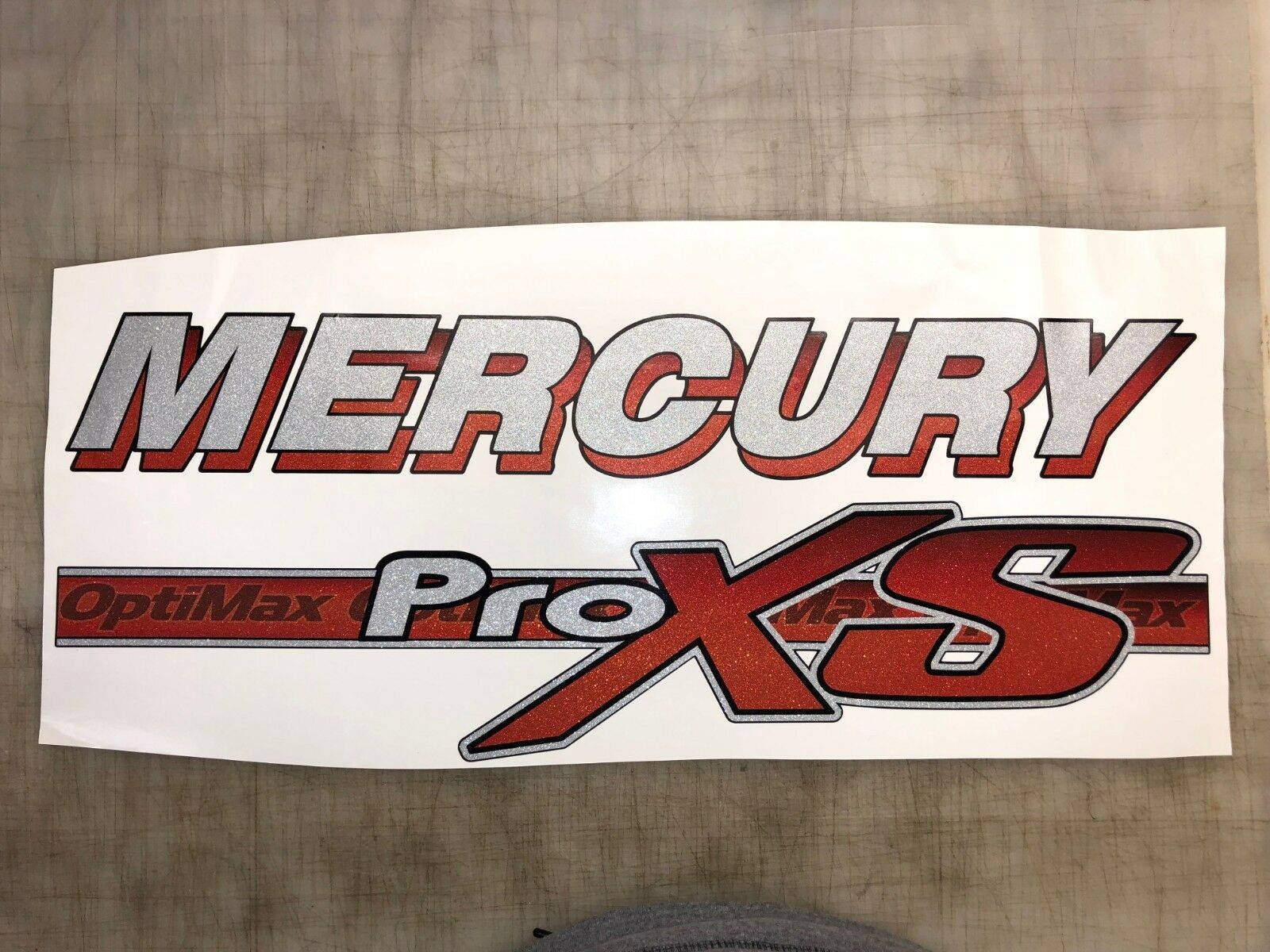 Mercury Optimax Pro XS Ultra Metallic Decal Kit
