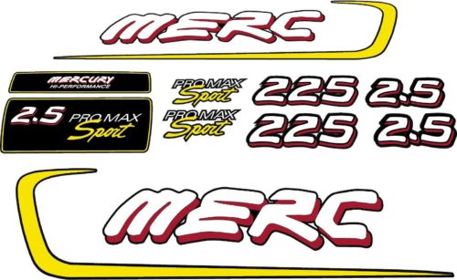 Mercury Racing 2.5L Alien Promax Sport Decal Kit