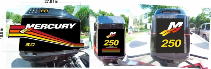 Mercury 115 Outboard Decal Set – 1999-2004 – Four Stroke EFI Optimax Saltwater – Made In Croatia