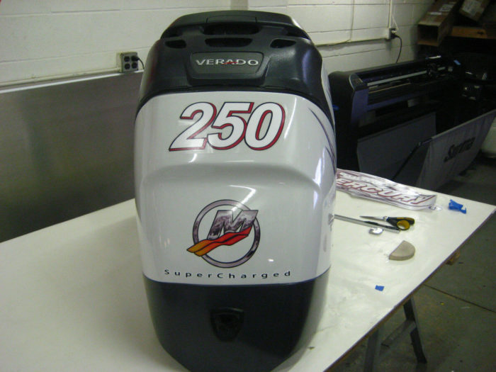 Mercury Verado Four Stroke 150 - 350 HP Decal Kit 2