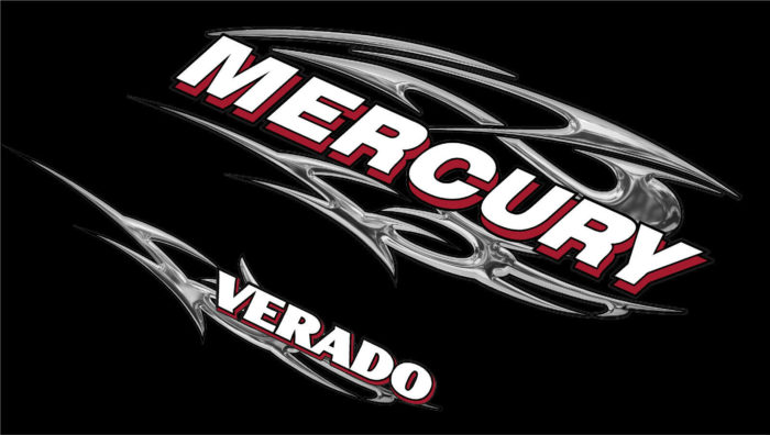 Mercury Verado Four Stroke 150 - 350 HP Decal Kit 4