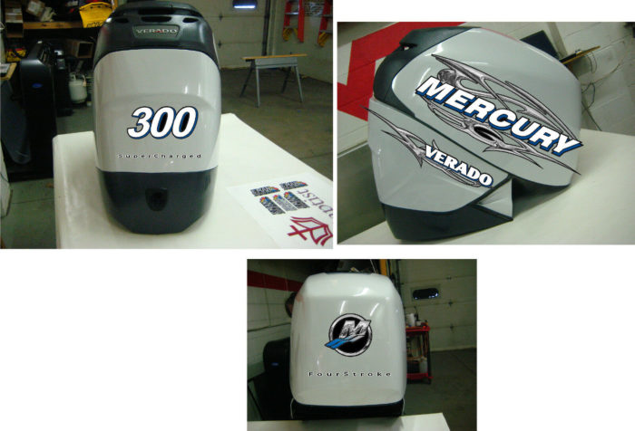 Mercury Verado Four Stroke 150 - 350 HP Decal Kit 5