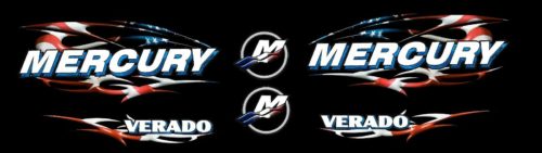 Mercury Verado Four Stroke American Flag Decal Kit