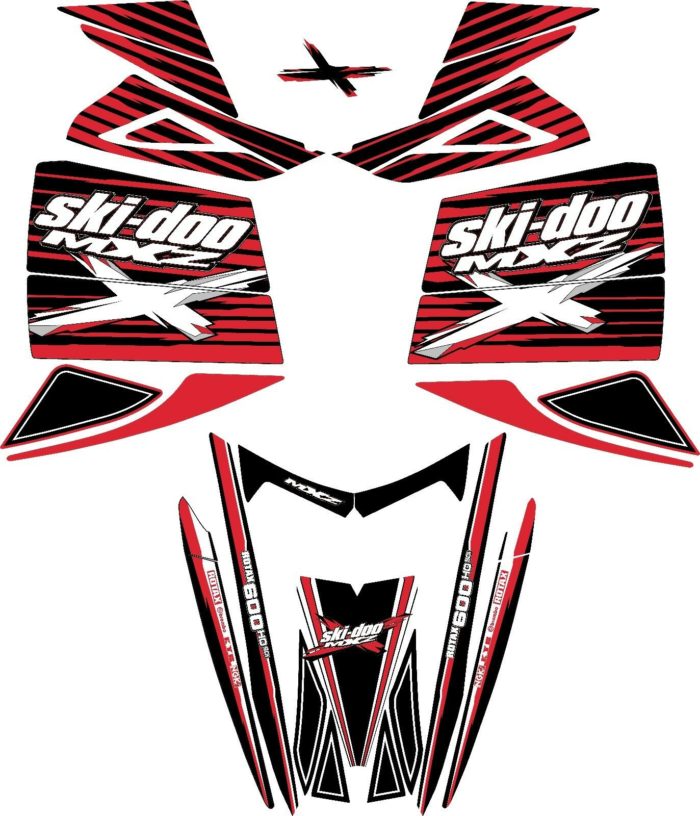 Ski Doo Rev Liquid Decal Kit 2003-2008