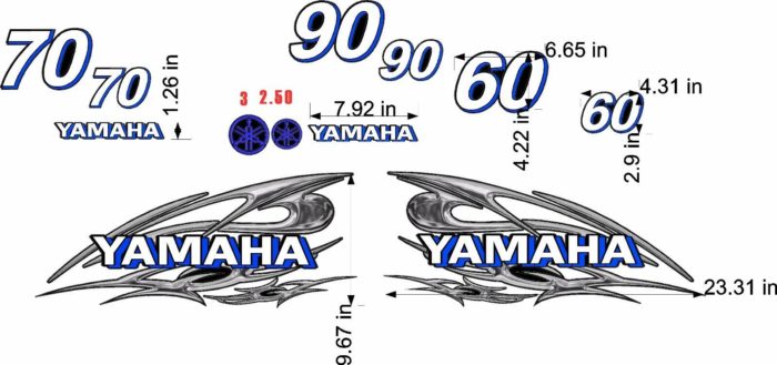 Yamaha 2 Stroke Triple Outboard Kit For 2 & 3 Cylinder Carb Motors